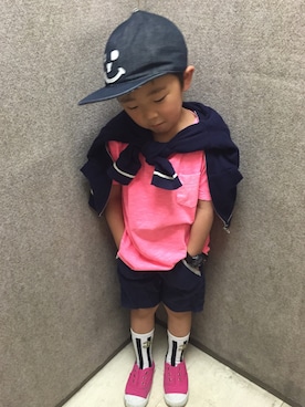 「5歳」｜「アイテム（腕時計）」を使った、Junoさん（キッズ・110cm）の春コーディネート