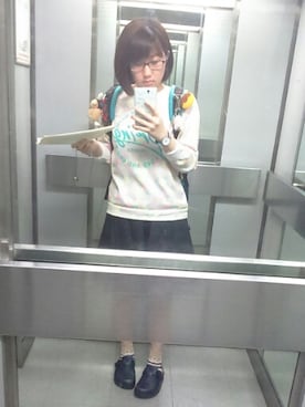 「skirt」｜「アイテム（スウェット）」を使った、allisonさん（レディース・165cm）の春コーディネート