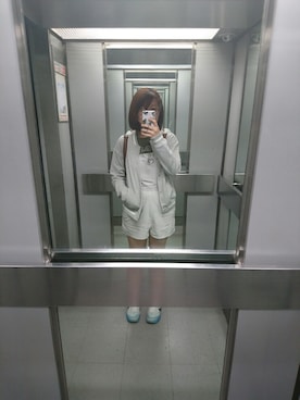 「New look（ニュールック）のアイテム（オールインワン・サロペット）」を使った、allisonさん（レディース・165cm）の秋コーディネート