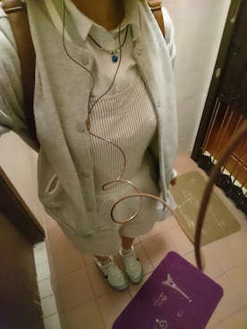 「New look（ニュールック）のアイテム（オールインワン・サロペット）」を使った、allisonさん（レディース・165cm）の秋コーディネート