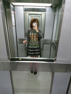 「MANGO（マンゴ）のアイテム（その他アウター）」を使った、allisonさん（レディース・165cm）の冬コーディネート