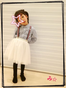 「おめかしコーデ」｜☆さん（キッズ・110cm）の春コーディネート