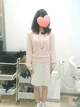 「EDDY GRACE（エディグレース）のアイテム」を使った、Maimi さん（レディース・156cm）の冬コーディネート