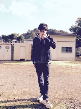 「nonnative（ノンネイティブ）のアイテム（その他）」を使った、HI-Dさん（メンズ・173cm）の秋コーディネート