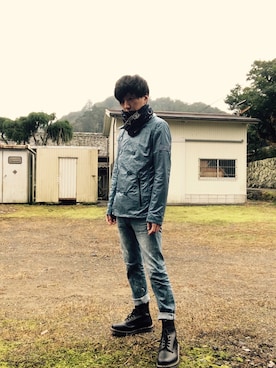 「PUMA（プーマ）のアイテム（その他アウター）」を使った、HI-Dさん（メンズ・173cm）の秋コーディネート
