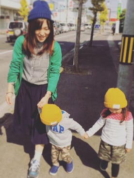 「子どもとお出かけ」｜chihiさん（レディース・153cm）の秋コーディネート
