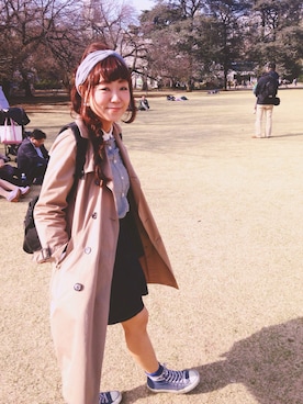 「JOURNAL STANDARD relume（ジャーナルスタンダード　レリューム）のアイテム（トレンチコート）」を使った、ari000ariさん（レディース・160cm）の春コーディネート
