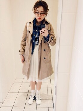「JOURNAL STANDARD relume（ジャーナルスタンダード　レリューム）のアイテム（トレンチコート）」を使った、ari000ariさん（レディース・160cm）の春コーディネート