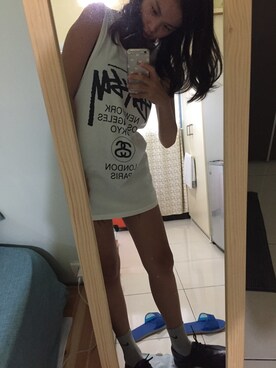 王玟閔さん（レディース・164cm）の秋コーディネート