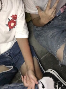 「UNIF（ユニフ）のアイテム（パンツ）」を使った、🌀凉快地散发香味さん（レディース・154cm）の夏コーディネート