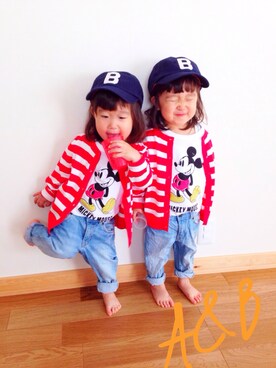 「UNIQLOコーデ」｜A&Bさん（キッズ・90cm）の春コーディネート