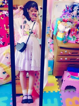 「アイテム（Tシャツ/カットソー、ホワイト系）」を使った、ゆうみんさん（レディース・166cm）の夏コーディネート