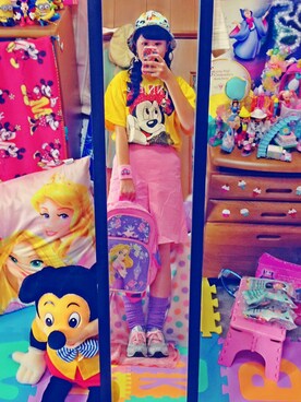 「アイテム（ハット、ブルー系）」を使った、ゆうみんさん（レディース・166cm）の夏コーディネート