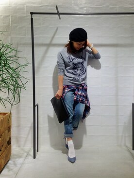 megさん（レディース・155cm）の秋コーディネート