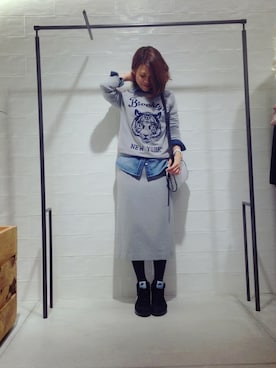 megさん（レディース・155cm）の冬コーディネート