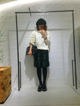 megさん（レディース・155cm）の冬コーディネート