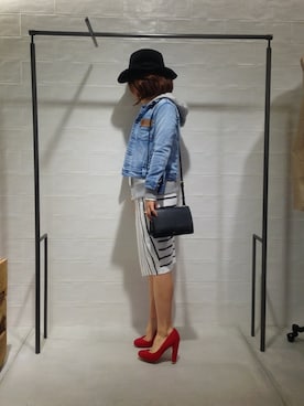 「TSURU（ツル）のアイテム」を使った、megさん（レディース・155cm）の春コーディネート