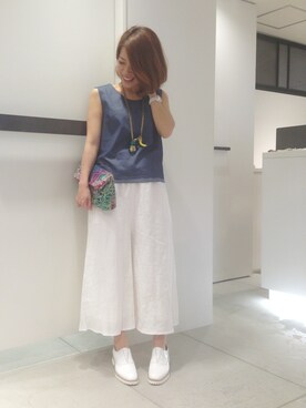 「アイテム（ドレスシューズ）」を使った、megさん（レディース・155cm）の春コーディネート