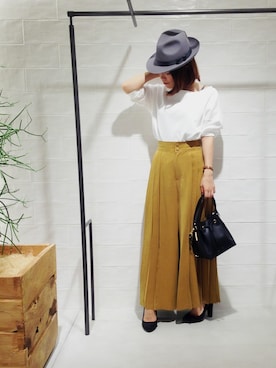 「SUGAR ROSE（シュガーローズ）のアイテム」を使った、megさん（レディース・155cm）の夏コーディネート