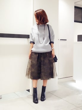 「SUGAR ROSE（シュガーローズ）のアイテム」を使った、megさん（レディース・155cm）の夏コーディネート