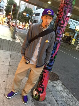 「スウェットスタジャン」｜ko-heiさん（メンズ・184cm）の冬コーディネート
