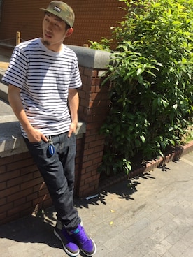 「ONSPOTZ（オンスポッツ）のアイテム」を使った、ko-heiさん（メンズ・184cm）の春コーディネート