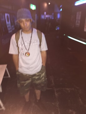 「DEADLINE（デッドライン）のアイテム」を使った、Kohei Sugaiさん（メンズ・171cm）の夏コーディネート