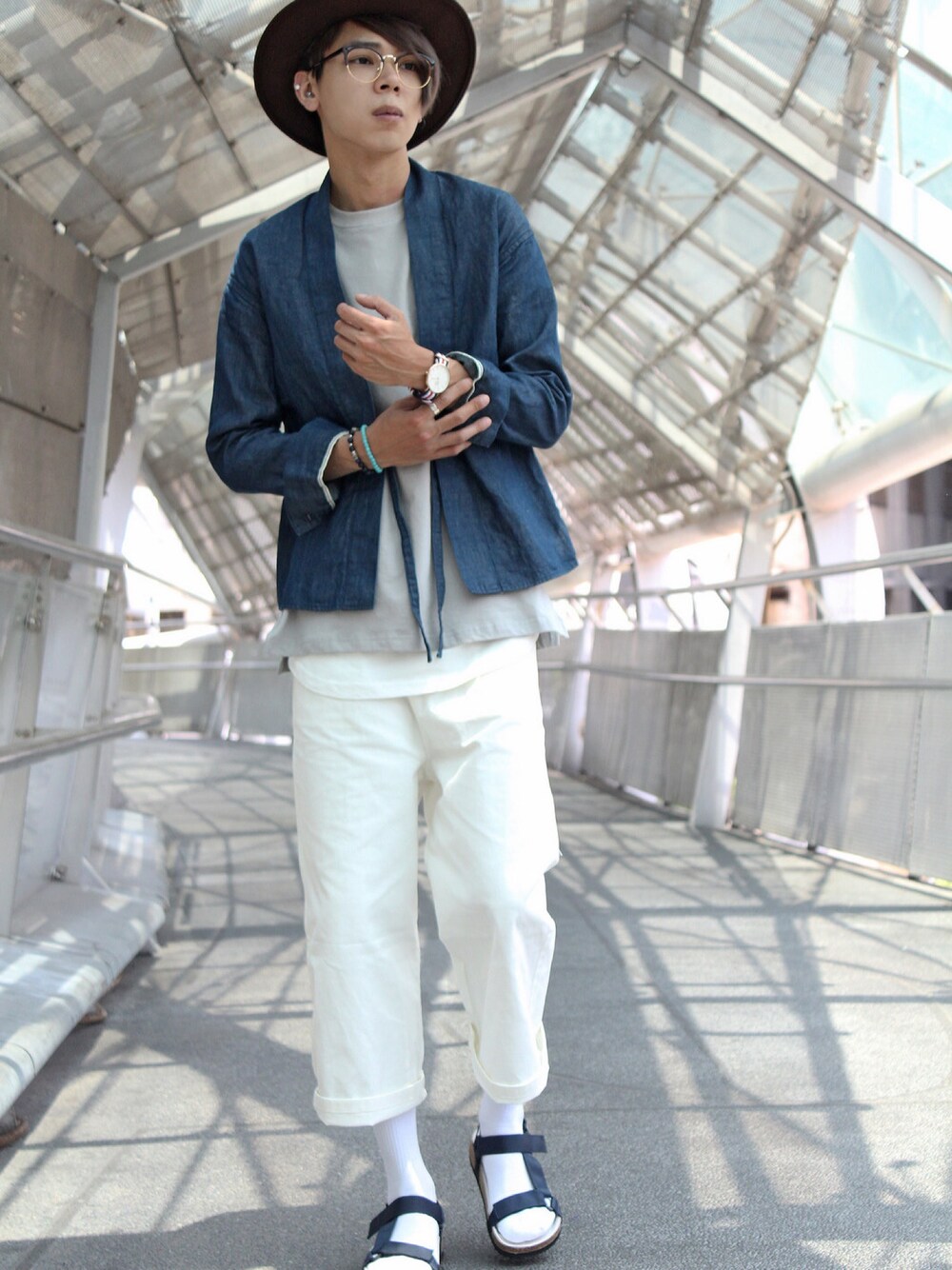visvim ヴィズビム　カバーオール　デニムジャケット VISVIMのカバーオールを使った人気ファッションコーディネート