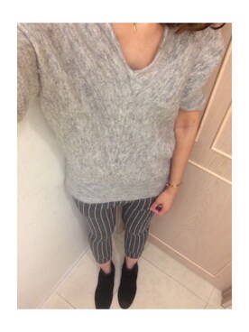 「Radiate（ラディエイト）のアイテム（パンツ）」を使った、tiさん（レディース・168cm）の夏コーディネート