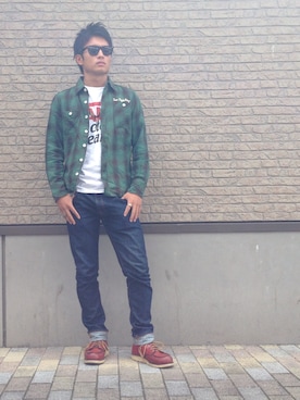 「TMT（ティーエムティー）のアイテム（アクセサリー）」を使った、けいさん（メンズ・172cm）の秋コーディネート