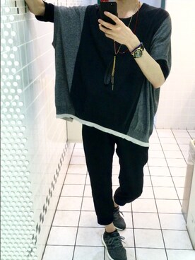 「サマーニット」｜ＪＵＮさん（メンズ・178cm・40代）の夏コーディネート