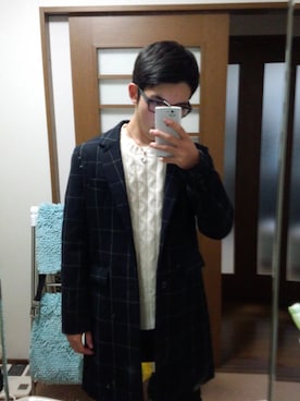 「RAGEBLUE（レイジブルー）のアイテム（ジャケット/アウター）」を使った、なかたつさん（メンズ・160cm・10代）の冬コーディネート