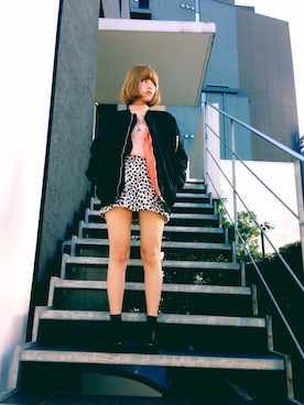 「DHOLIC（ディーホリック）のアイテム（その他アウター）」を使った、mai.さん（レディース・167cm）の冬コーディネート