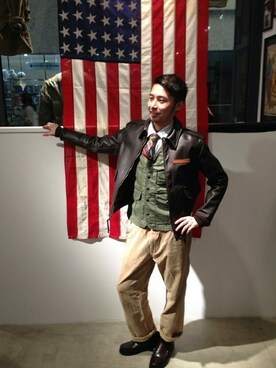 AVIREX HIDEO.Yさん（メンズ・168cm）の秋コーディネート