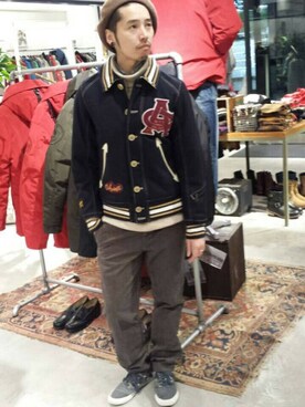 AVIREX HIDEO.Yさん（メンズ・168cm）の冬コーディネート