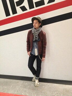 AVIREX HIDEO.Yさん（メンズ・168cm）の冬コーディネート