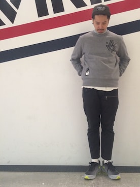 「AVIREX（アヴィレックス）のアイテム（キャップ）」を使った、AVIREX HIDEO.Yさん（メンズ・168cm）の秋コーディネート