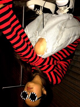 「UNIF（ユニフ）のアイテム（パンツ）」を使った、VIRGINIAMANSHOKさん（レディース・158cm）の秋コーディネート