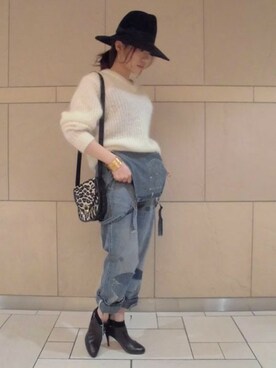 Salon de la Trinite'恵比寿店スタッフさん（レディース・157cm）の冬コーディネート