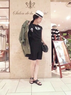 「Salon de la Trinite'/D'issy（サロン デュ ラ トリニーテ/ディッシー）のアイテム」を使った、Salon de la Trinite'恵比寿店スタッフさん（レディース・157cm）の春コーディネート