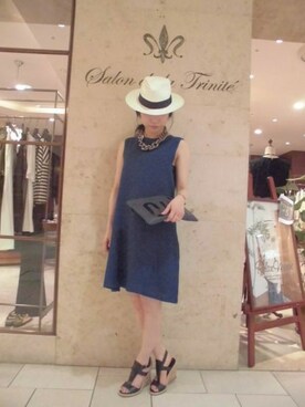 Salon de la Trinite'恵比寿店スタッフさん(レディース・157cm)の春コーディネート