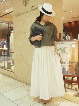 Salon de la Trinite'恵比寿店スタッフさん（レディース・157cm）の春コーディネート