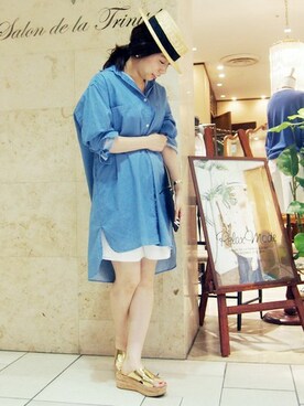 Salon de la Trinite'恵比寿店スタッフさん(レディース・157cm)の春コーディネート