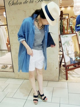 Salon de la Trinite'恵比寿店スタッフさん（レディース・157cm）の春コーディネート