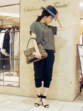 Salon de la Trinite'恵比寿店スタッフさん（レディース・157cm）の春コーディネート