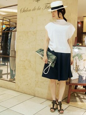 Salon de la Trinite'恵比寿店スタッフさん（レディース・157cm）の春コーディネート