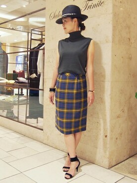 「pense'e（パンセ）のアイテム」を使った、Salon de la Trinite'恵比寿店スタッフさん（レディース・157cm）の夏コーディネート