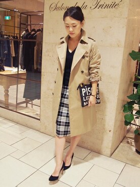 「pense'e（パンセ）のアイテム」を使った、Salon de la Trinite'恵比寿店スタッフさん（レディース・157cm）の夏コーディネート