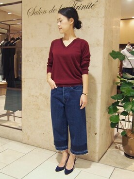 Salon de la Trinite'恵比寿店スタッフさん（レディース・157cm）の秋コーディネート