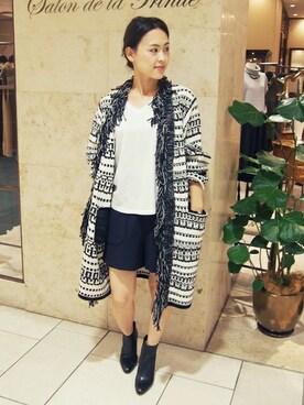 「pense'e（パンセ）のアイテム」を使った、Salon de la Trinite'恵比寿店スタッフさん（レディース・157cm）の夏コーディネート